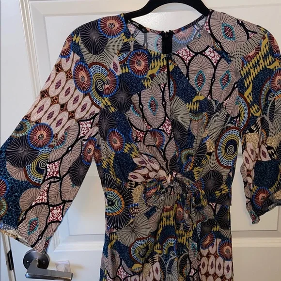Desigual 🌈 Vibrant Patterned Long Sleeve Dress - Picture 9 of 10